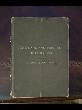 ANTIQUE BOOK - The Care and Feeding of Children by L. Emmett Holt M.D.